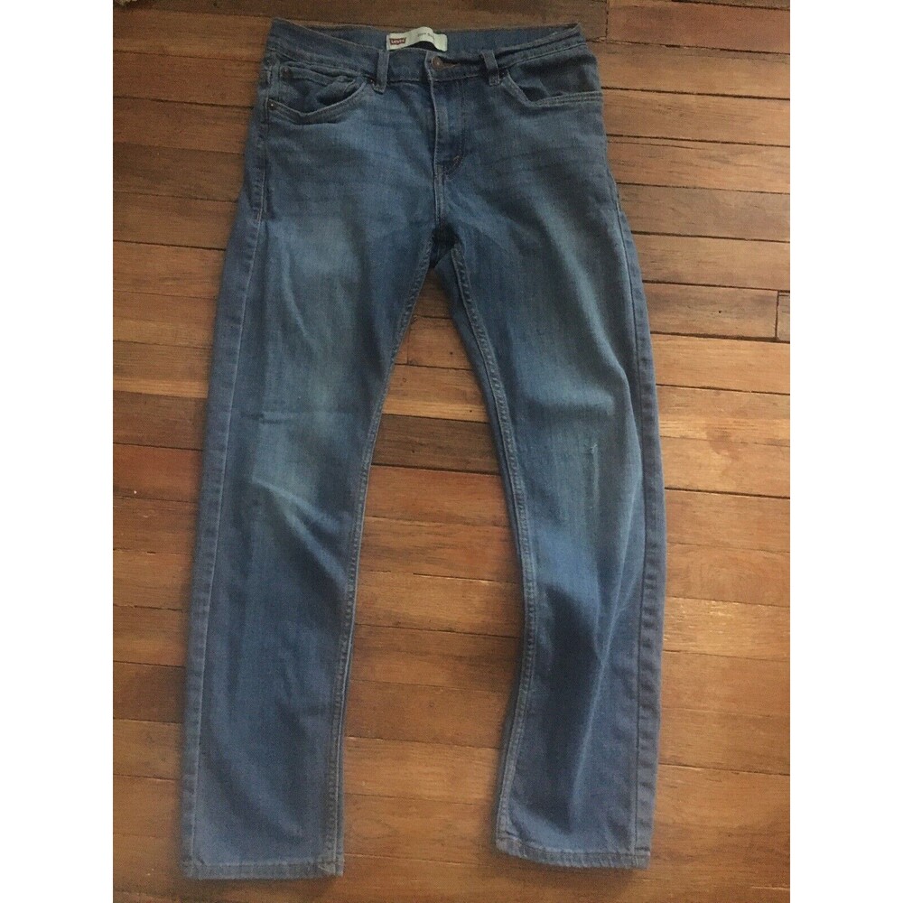 Mens Levis 511 Jeans Straight 29 X 29 Slim Fit Stretch Med Wash Distressed Pants